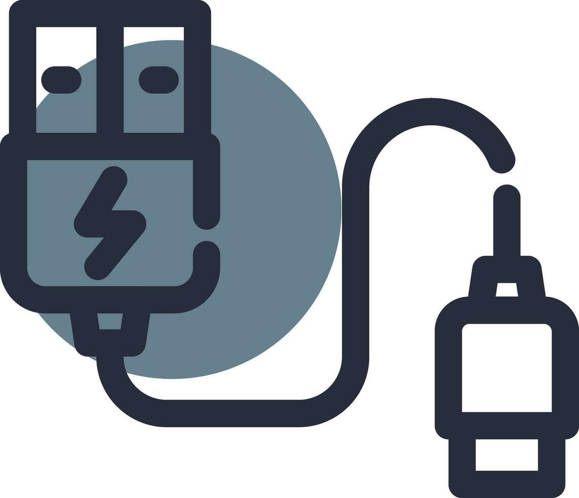 Usb Cable Creative Icon Design vector