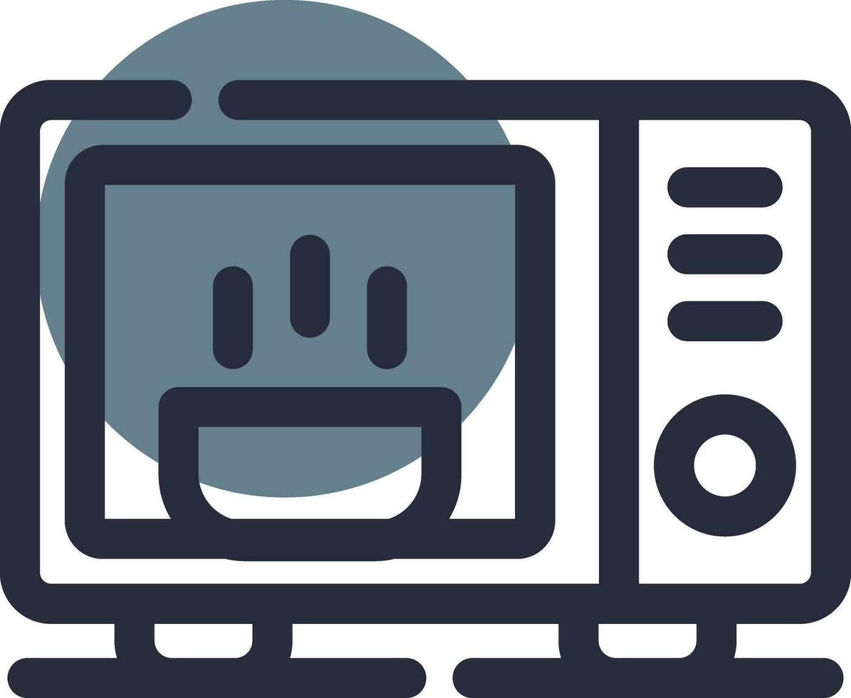 Microwave Creative Icon Design vector