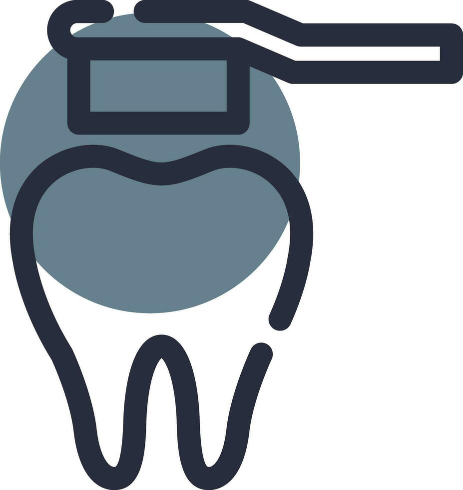 diseño de icono creativo de cepillo de dientes vector