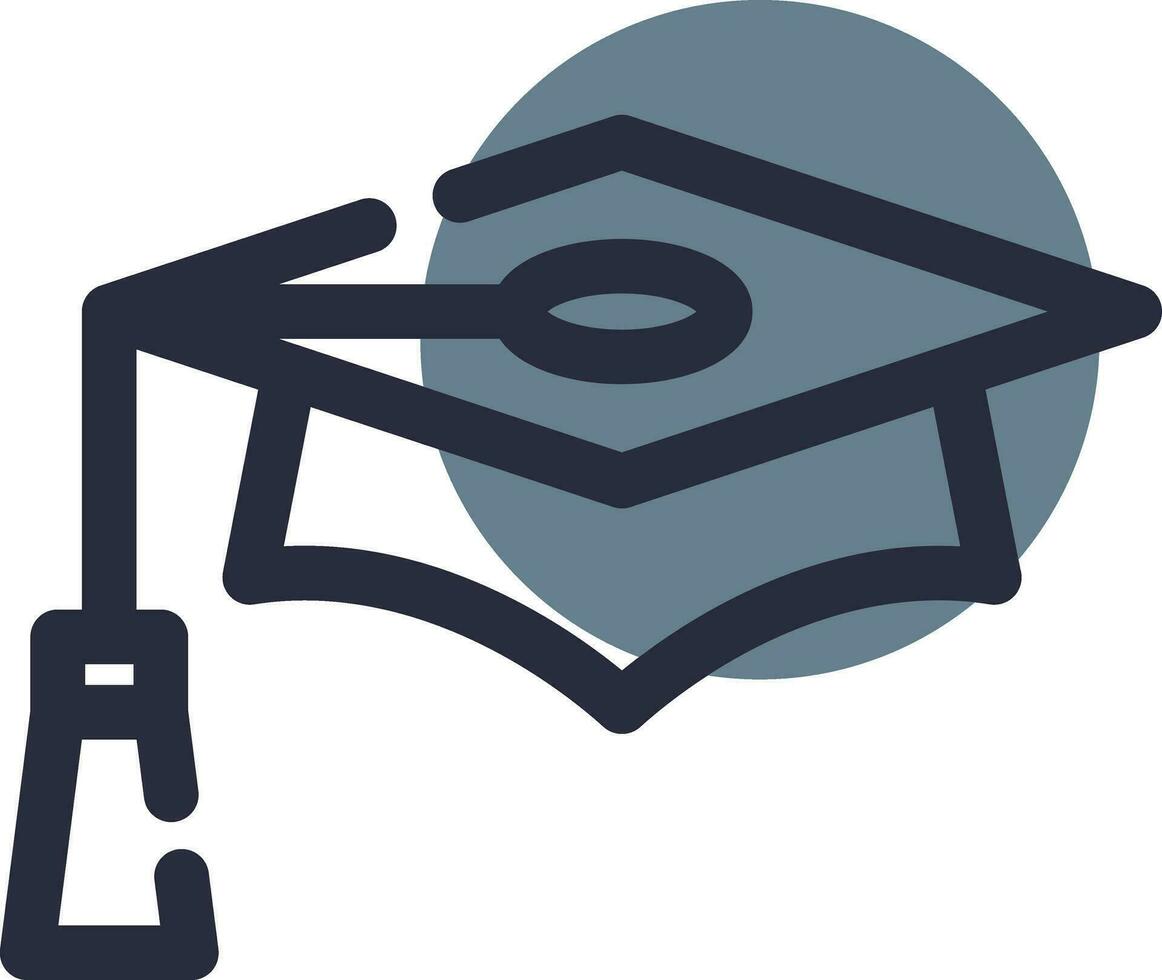 diseño de icono creativo de gorra de graduación vector