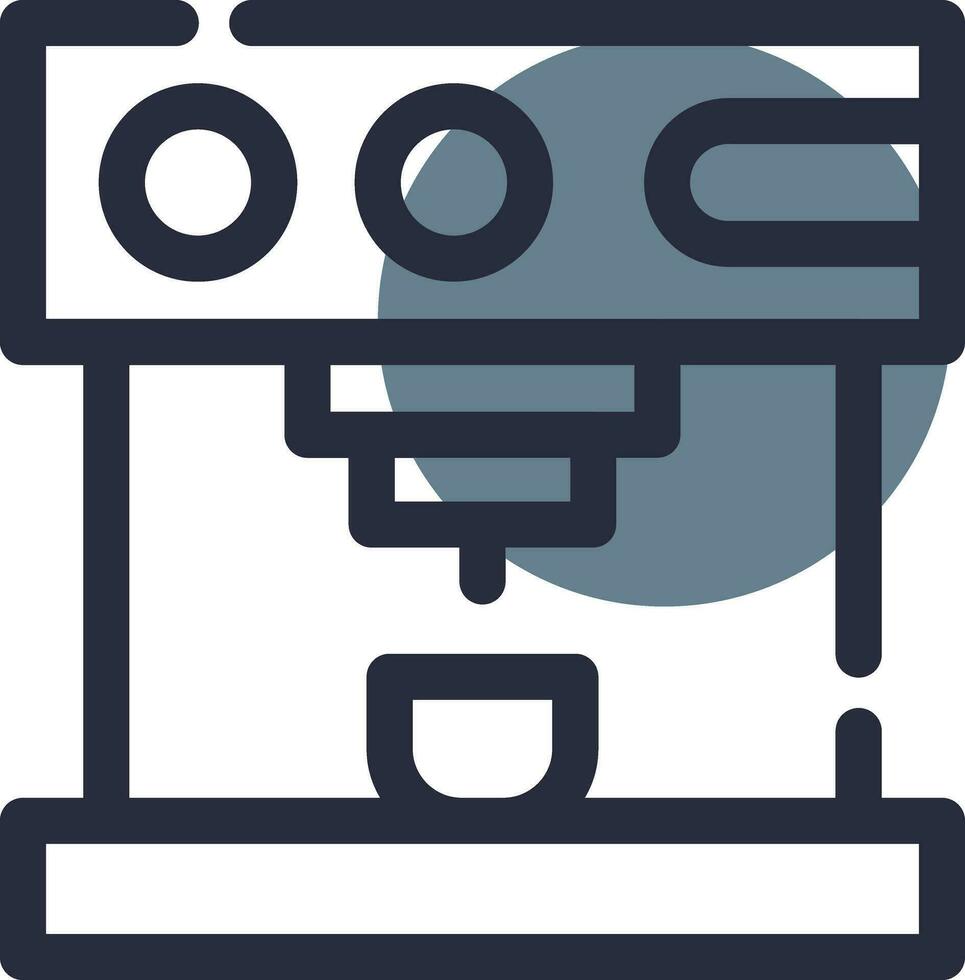 Coffee Machine Creative Icon Design vector