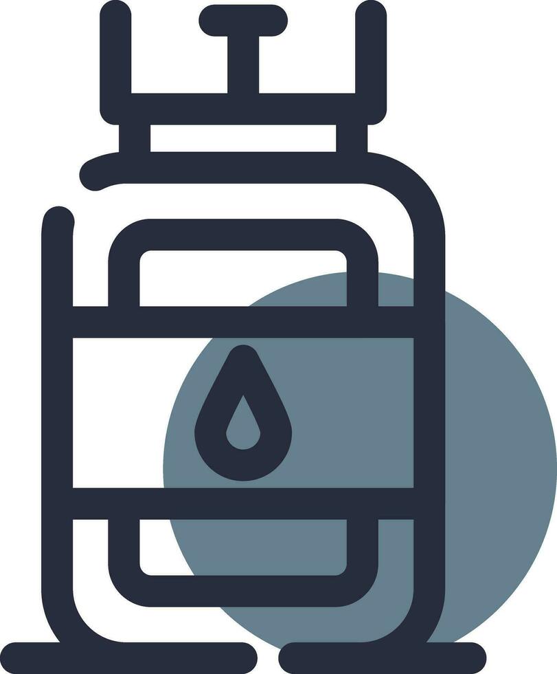 Gas Cylinder Creative Icon Design vector