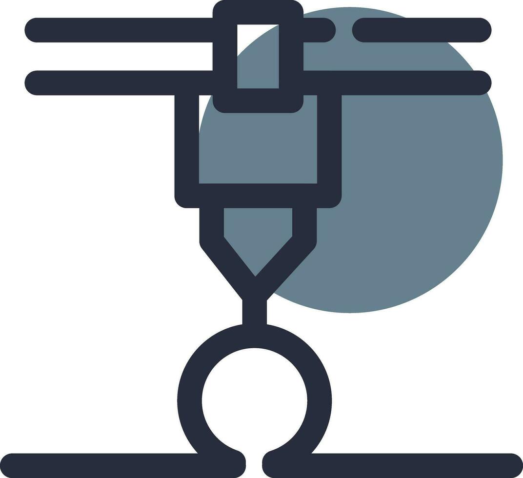 3d Printer Creative Icon Design vector