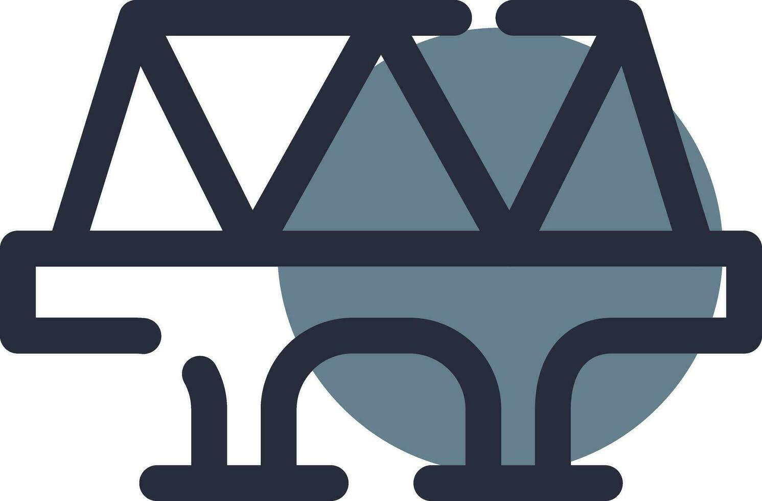 Bridge Creative Icon Design vector