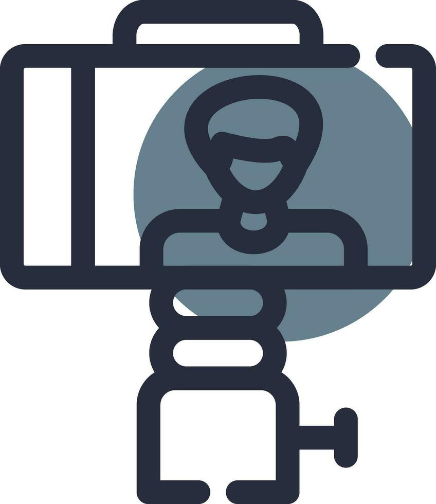 Selfie Stick Creative Icon Design vector