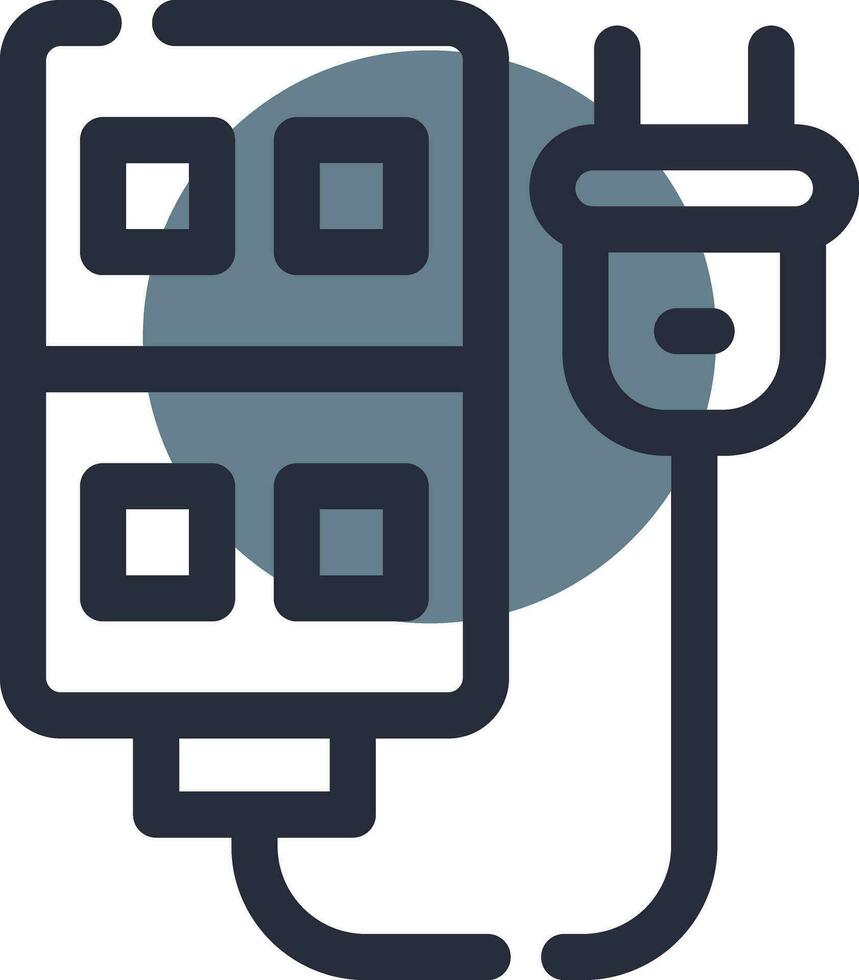 Power Strip Creative Icon Design vector