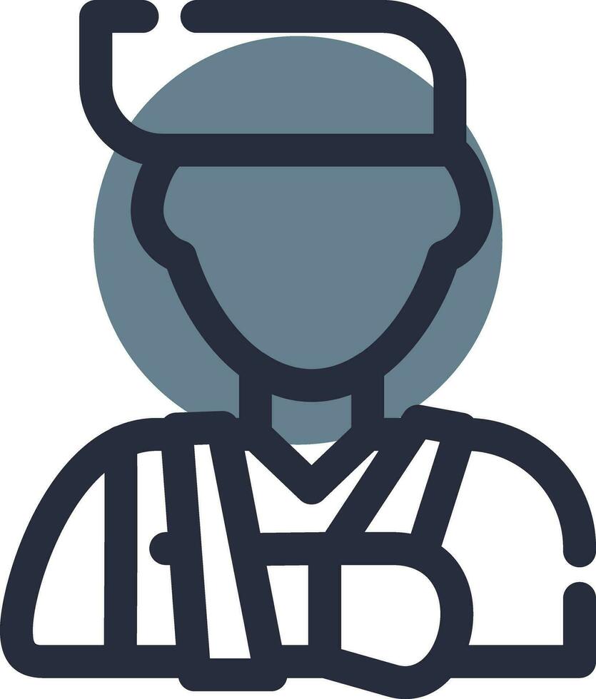 Injury Creative Icon Design vector