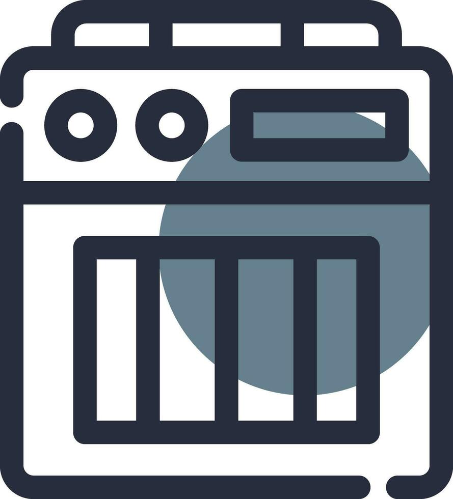 Amplifier Box Creative Icon Design vector