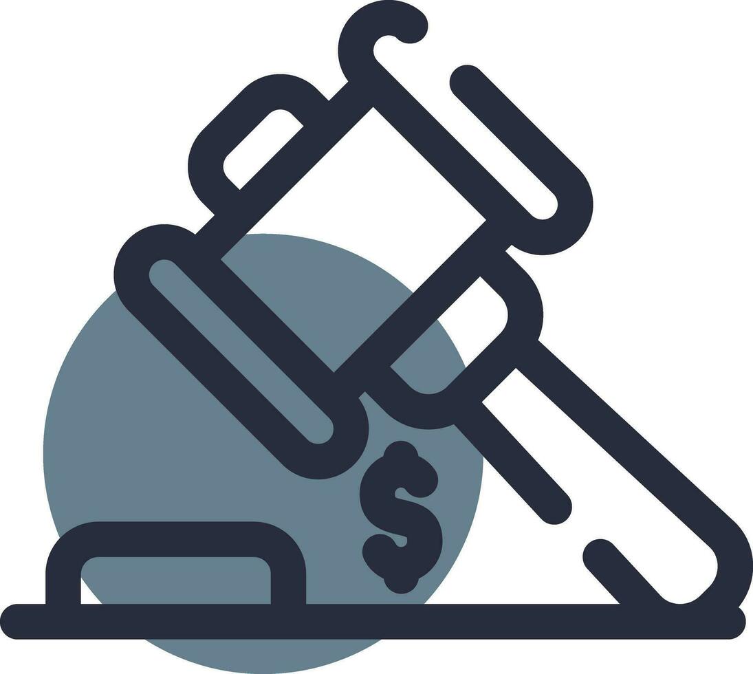 Auction Creative Icon Design vector