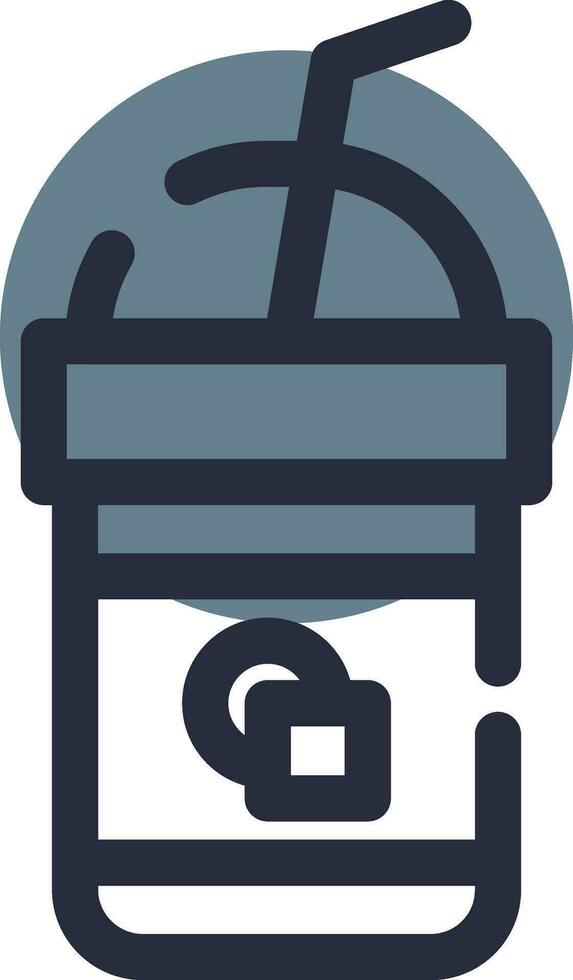 Iced Coffee Creative Icon Design vector