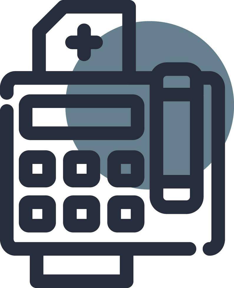 Fax Machine Creative Icon Design vector