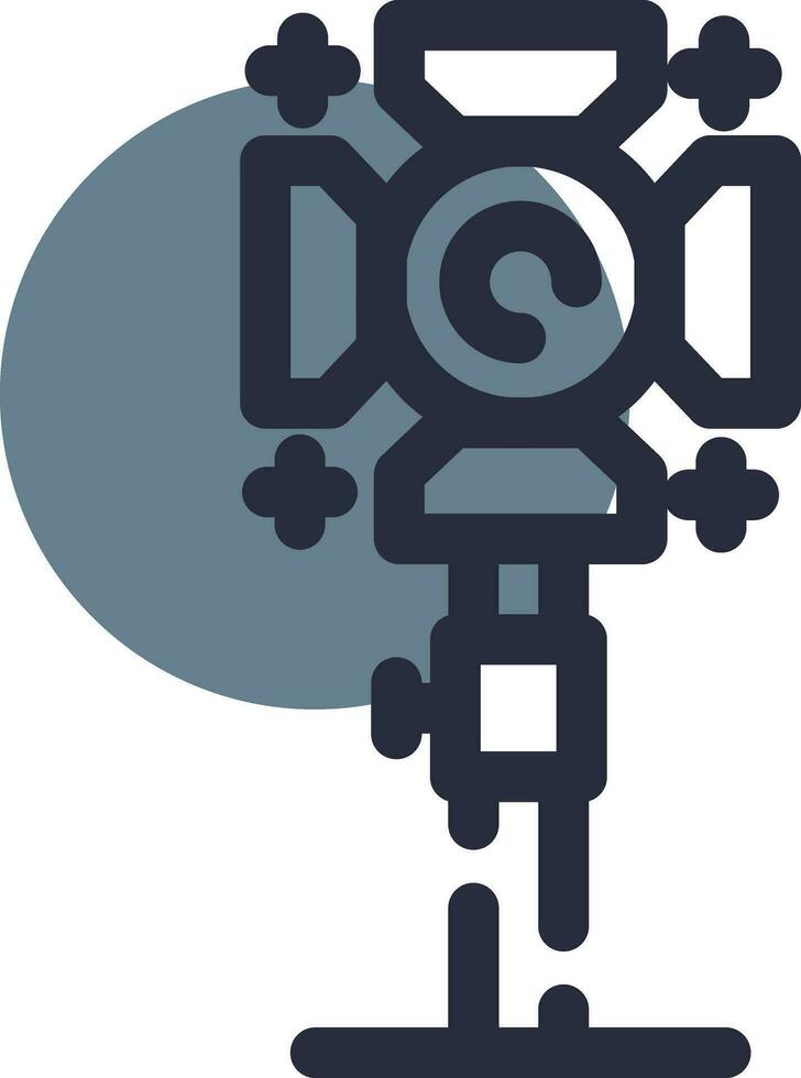 Studio Lighting Creative Icon Design vector