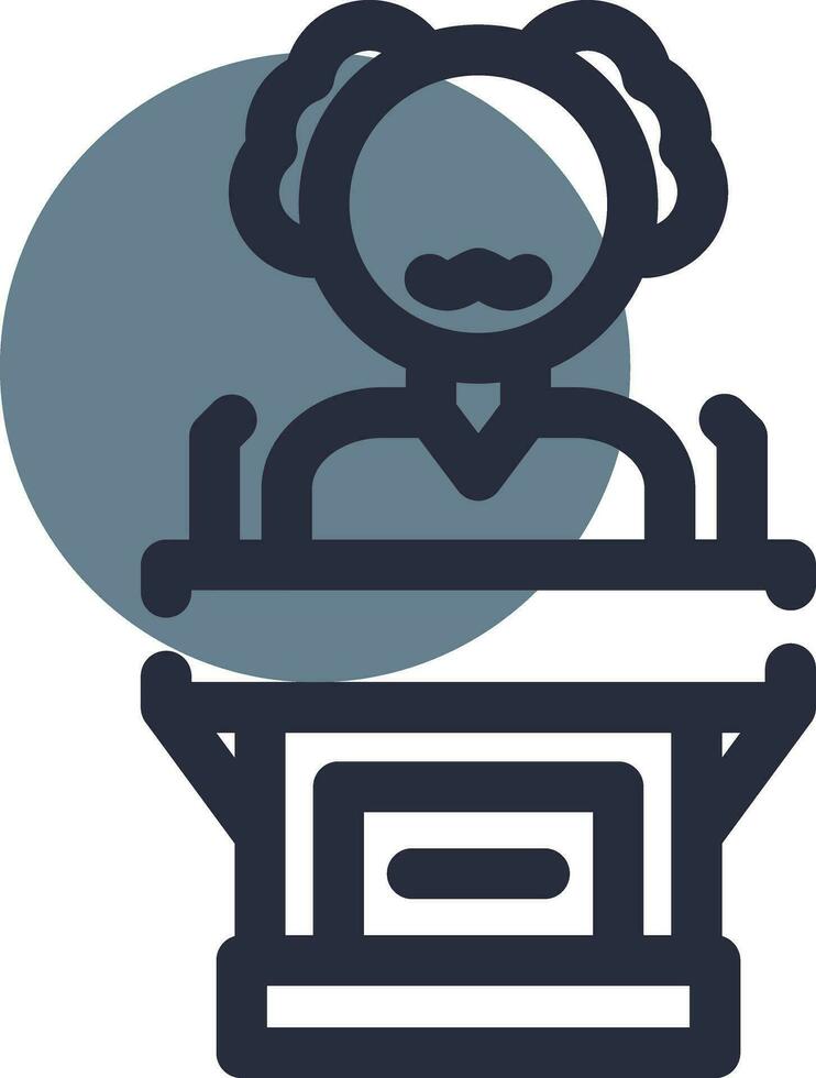 Politician Creative Icon Design vector