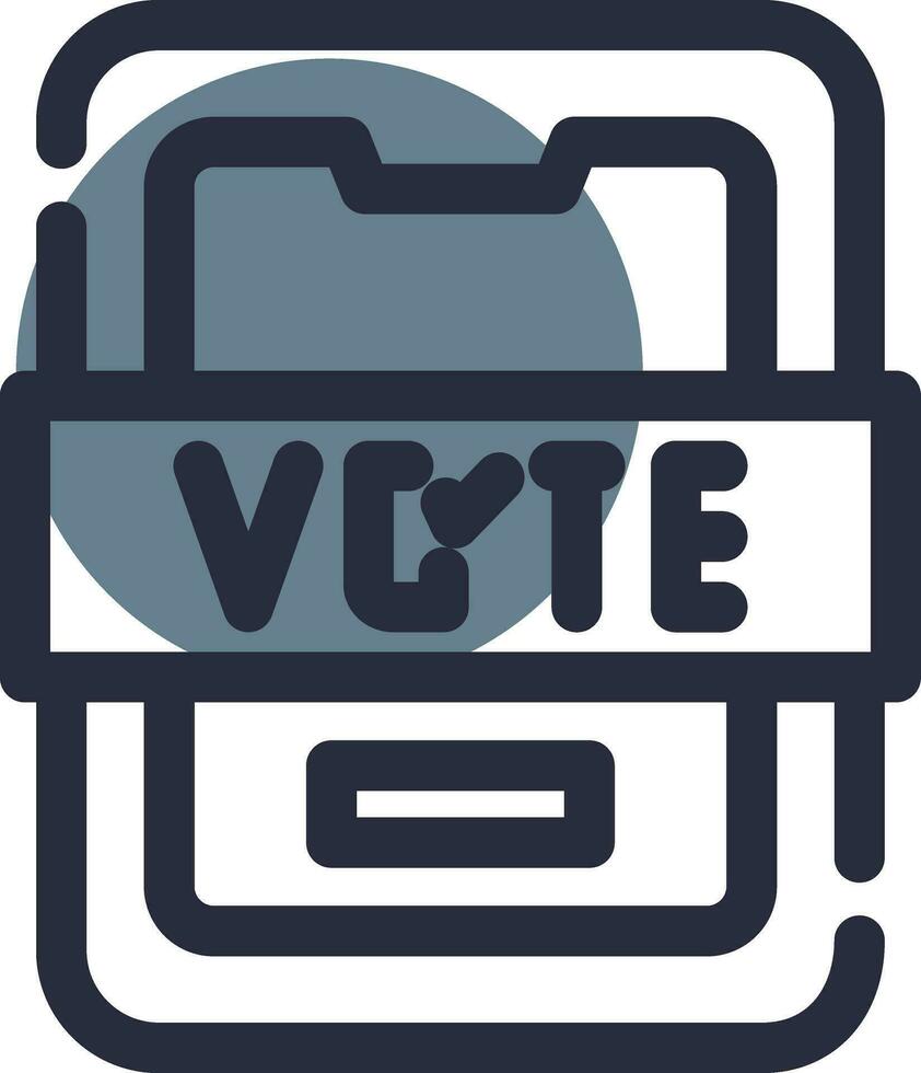 votar diseño de icono creativo vector
