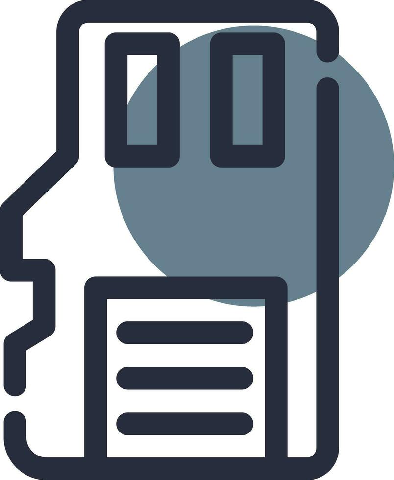 Sd Card Creative Icon Design vector