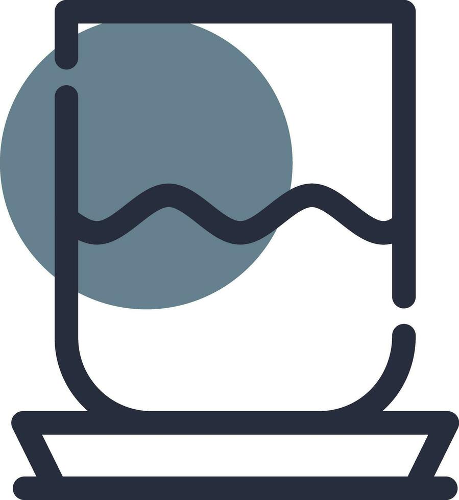 Water Glass Creative Icon Design vector