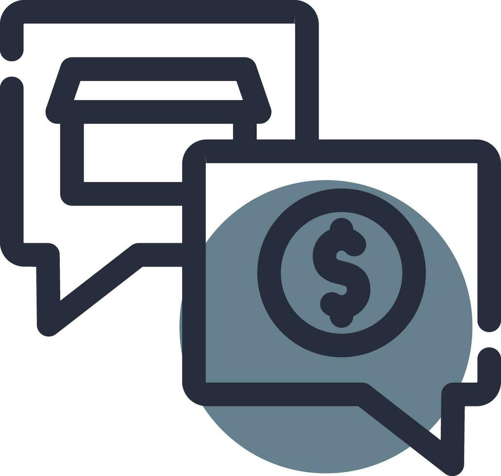 Money Talk Creative Icon Design vector