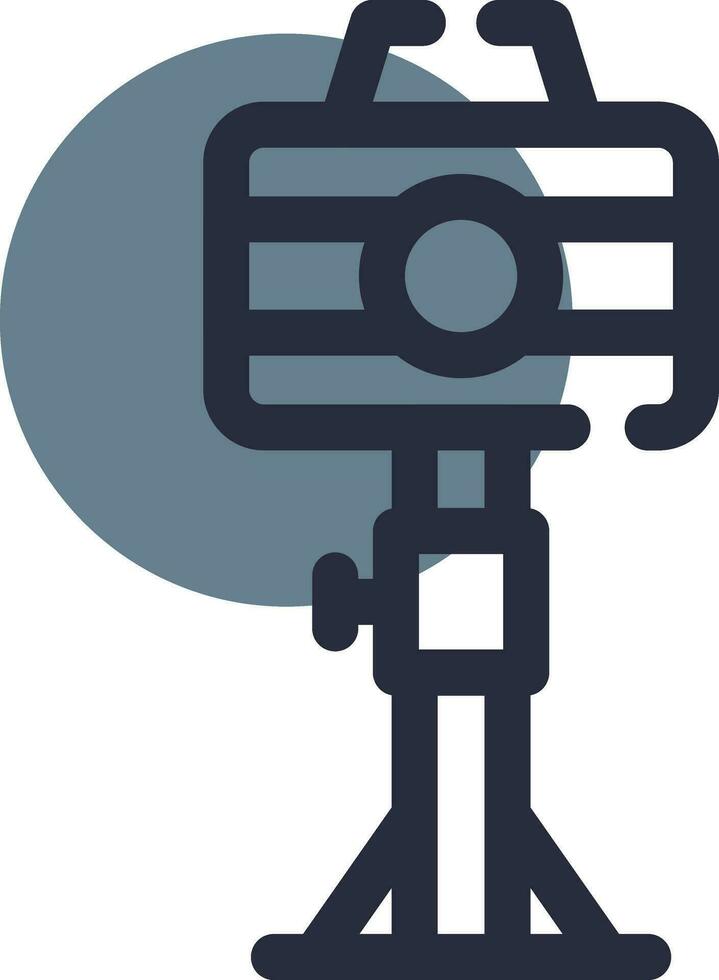 Camera Stand Creative Icon Design vector