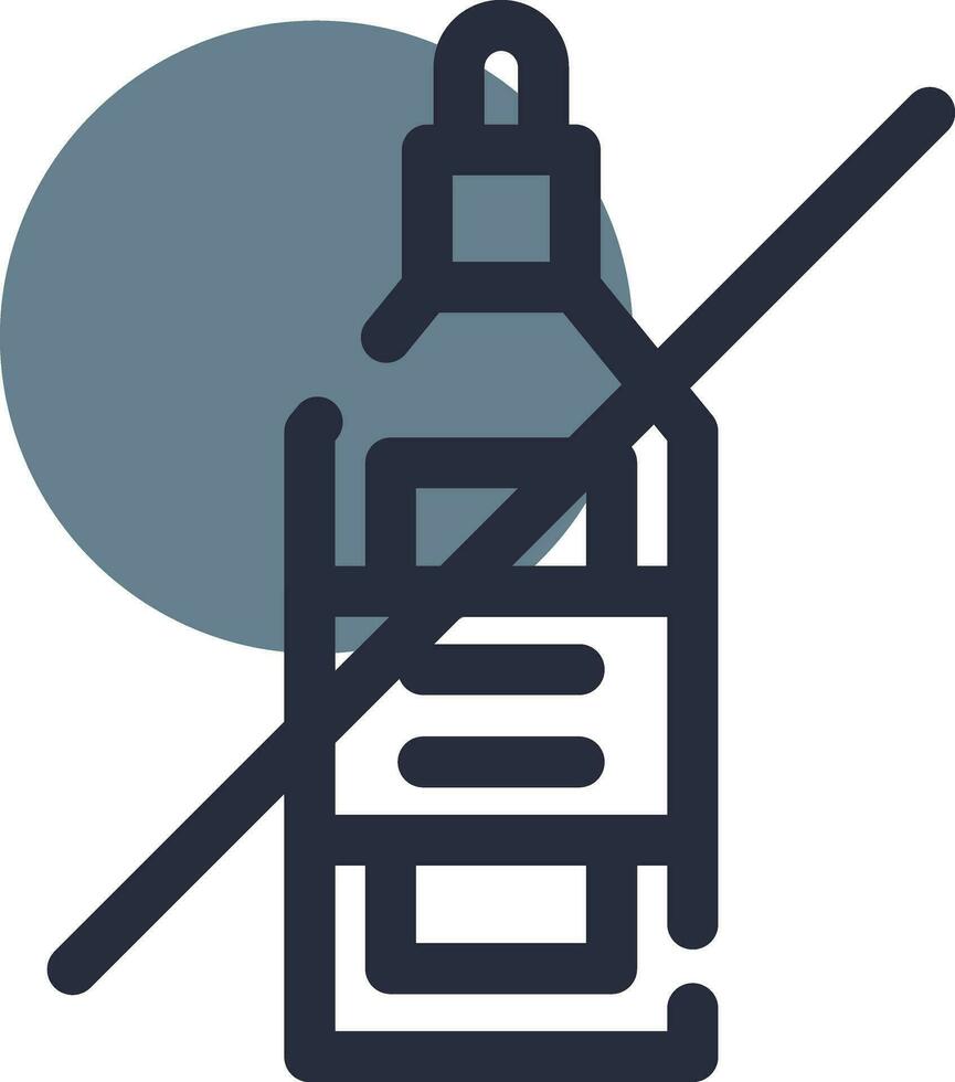 No Wine Creative Icon Design vector