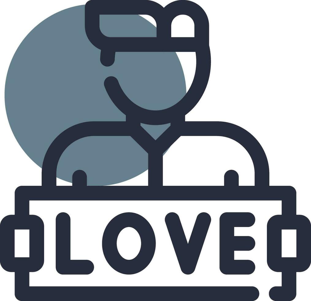 diseño de icono creativo de amor vector