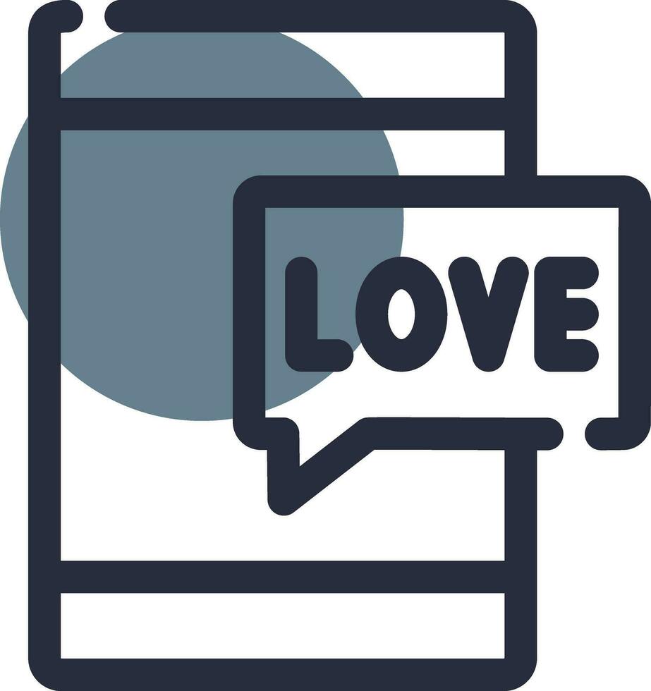 Love Call Creative Icon Design vector