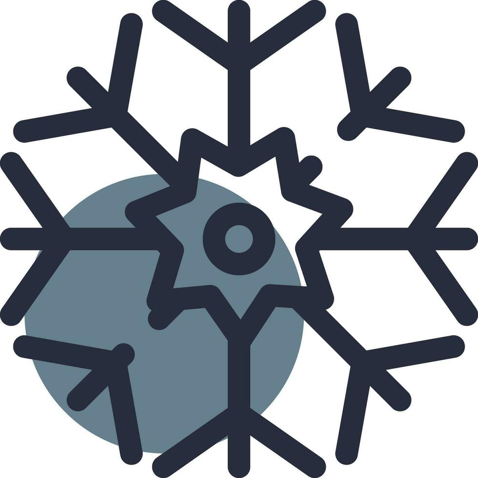 Snowflake Creative Icon Design vector