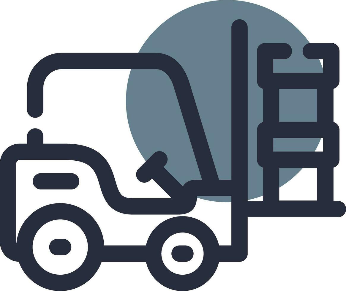 Forklift Creative Icon Design vector