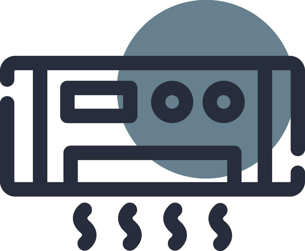 Air Conditioning Creative Icon Design vector
