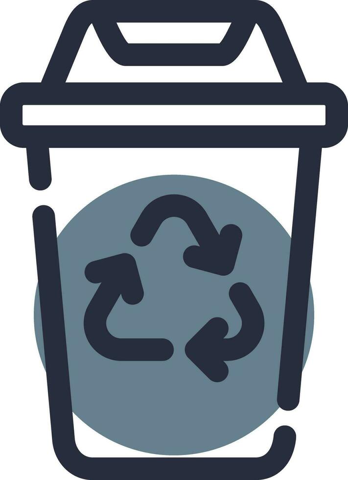 Recycling Bin Creative Icon Design vector