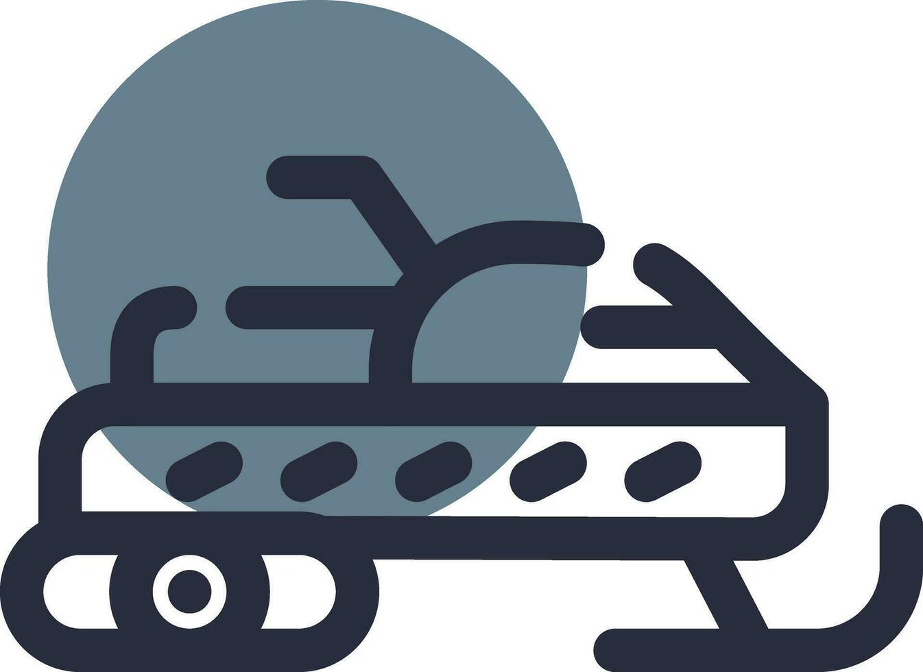 Snowmobile Creative Icon Design vector