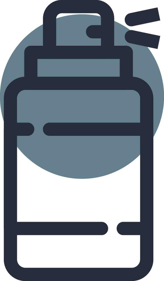 Hair Spray Creative Icon Design vector