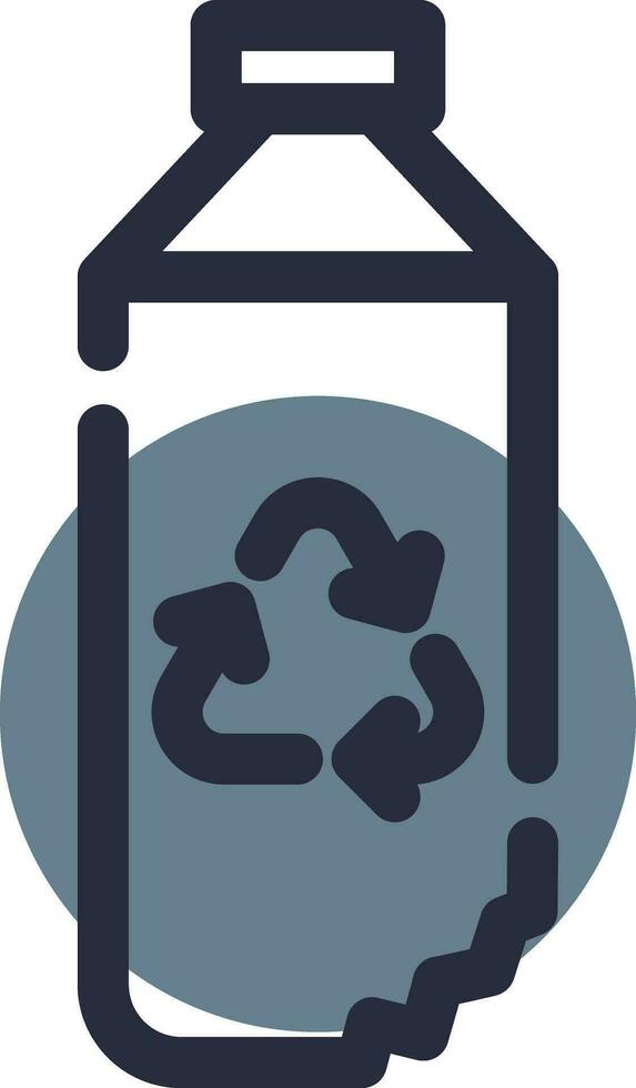 Water Bottle Creative Icon Design vector