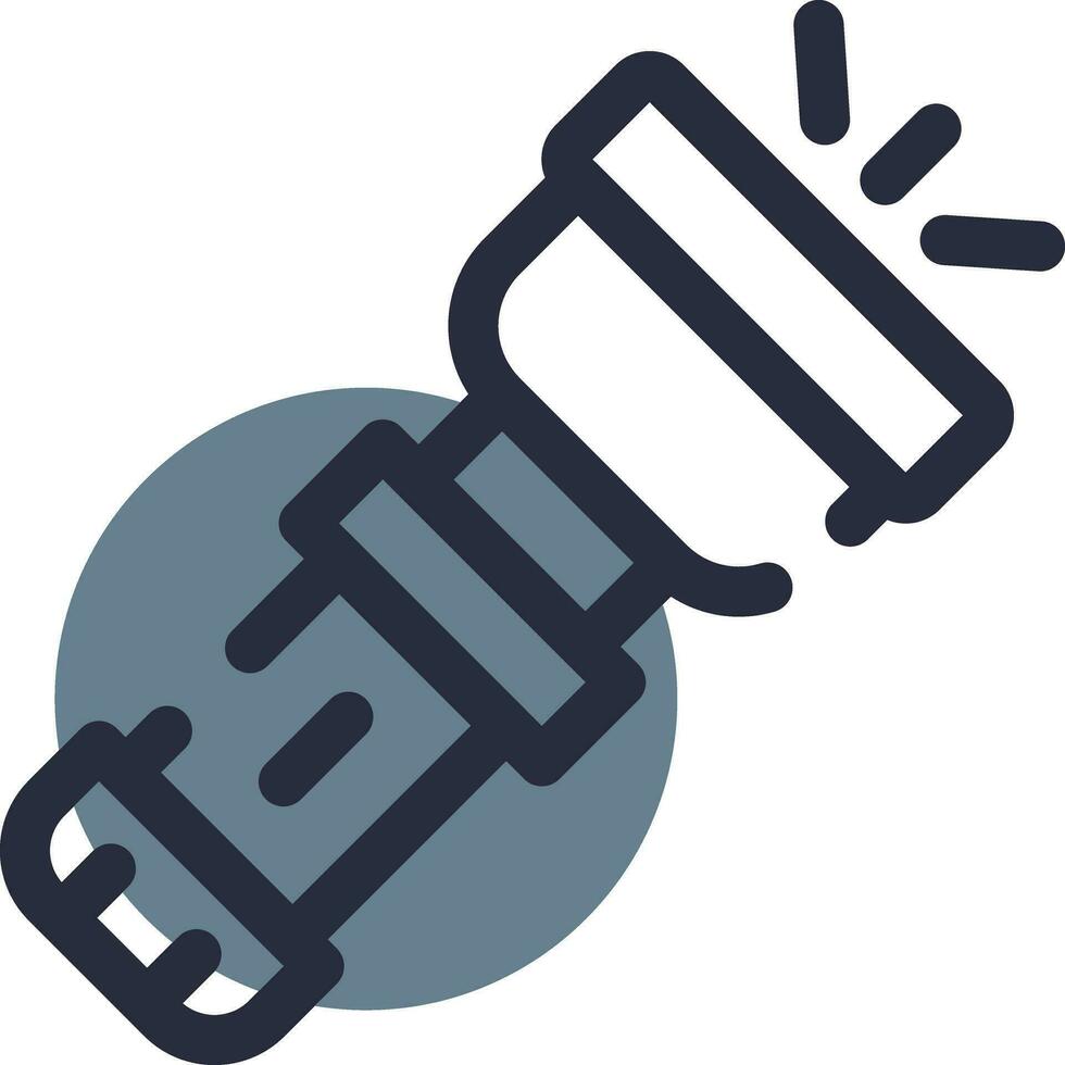 Flashlight Creative Icon Design vector