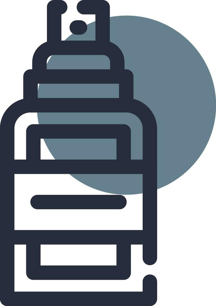Hair Spray Creative Icon Design vector