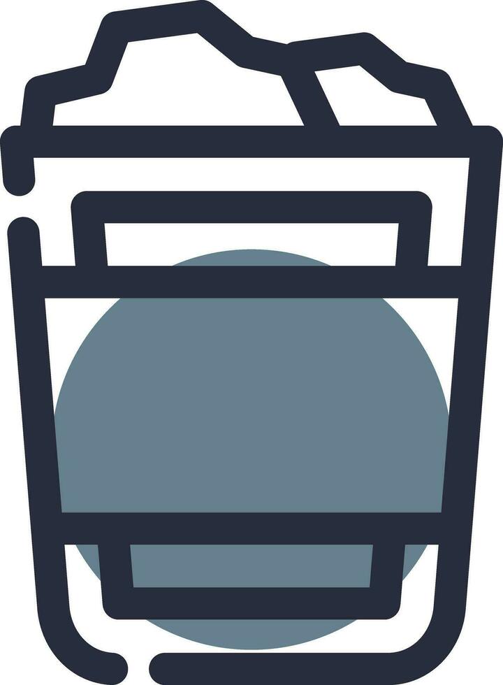 Paper Bin Creative Icon Design vector