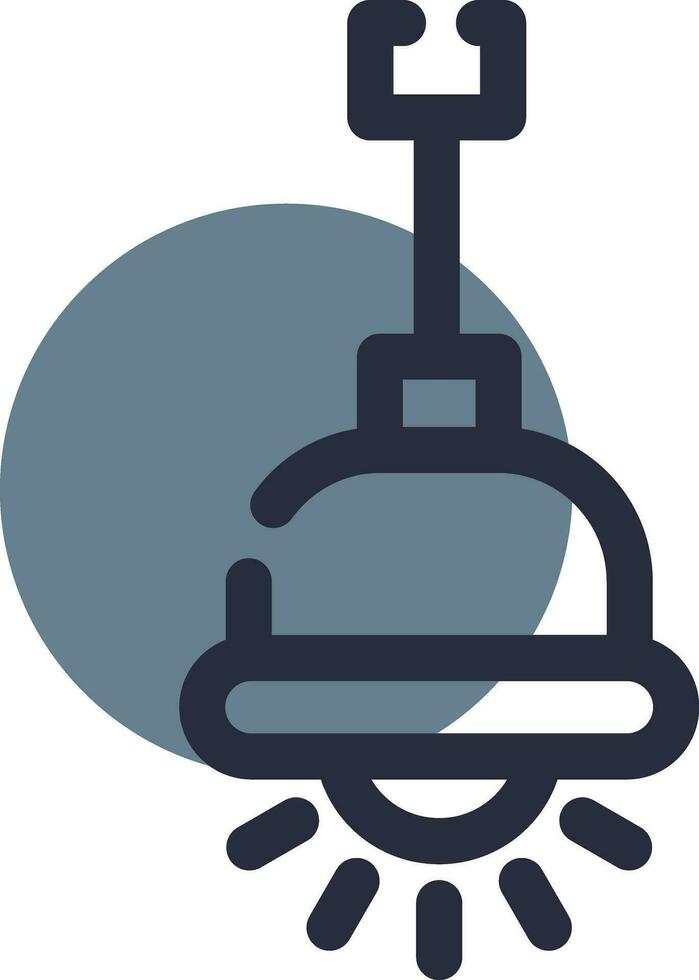 Hanging Lamp Creative Icon Design vector