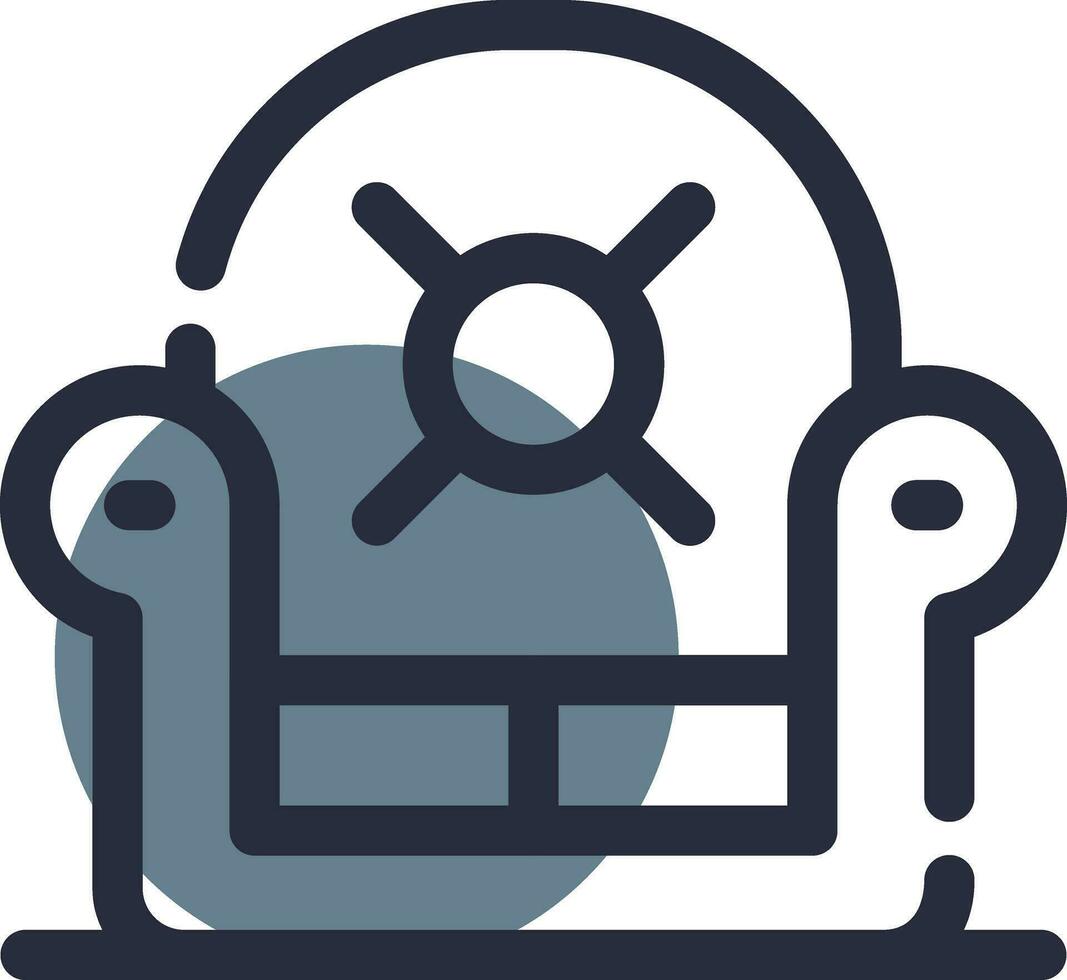 Armchair Creative Icon Design vector