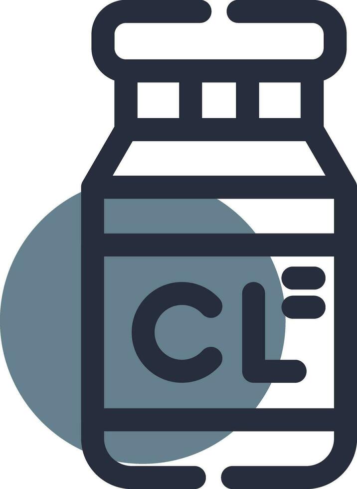 Chlorine Creative Icon Design vector