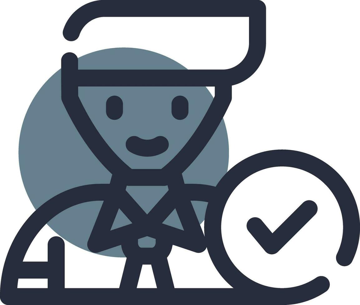 Approval Creative Icon Design vector