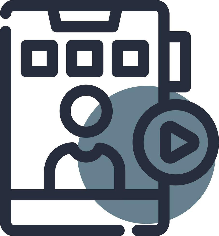 Online Streaming Creative Icon Design vector