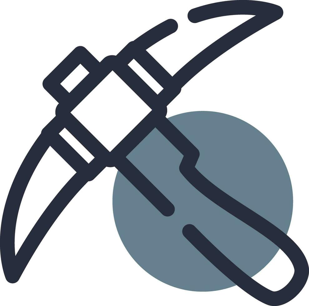 Pickaxe Creative Icon Design vector