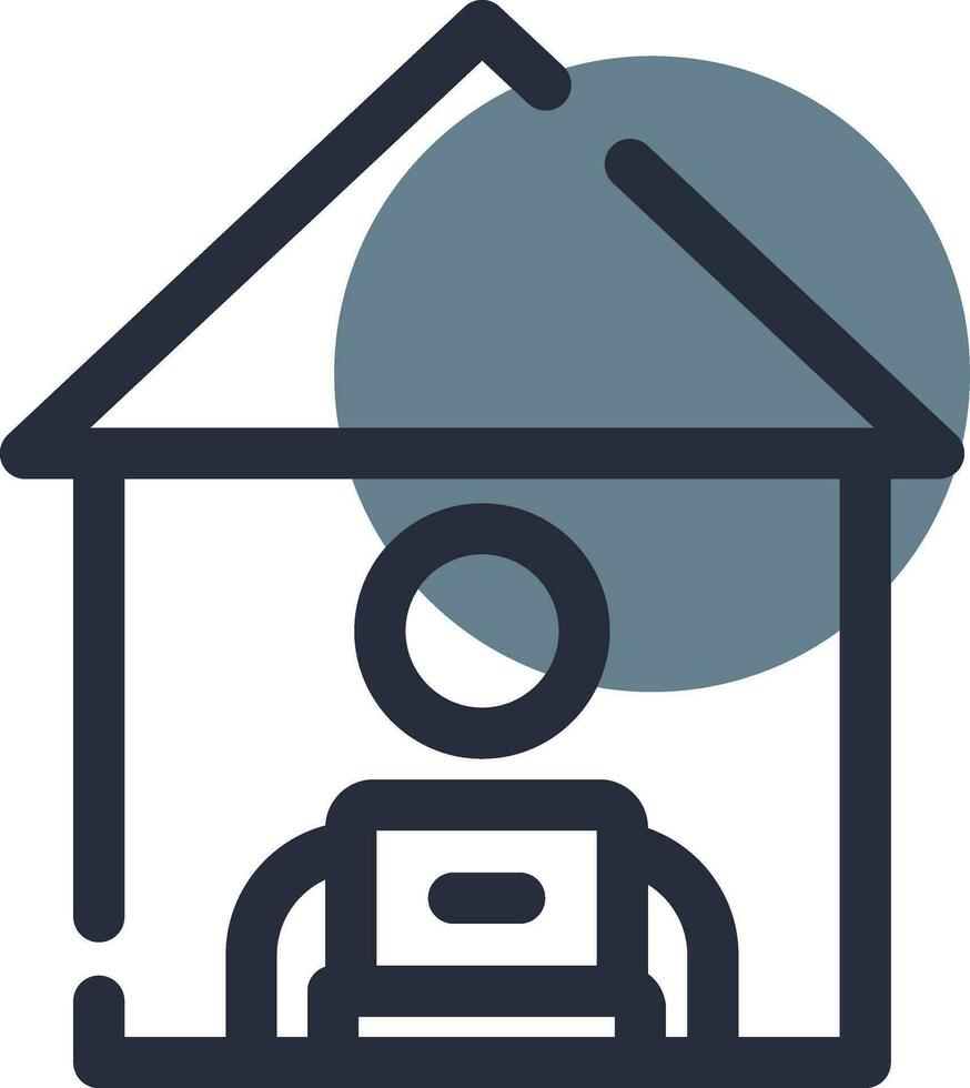 Work From Home Creative Icon Design vector