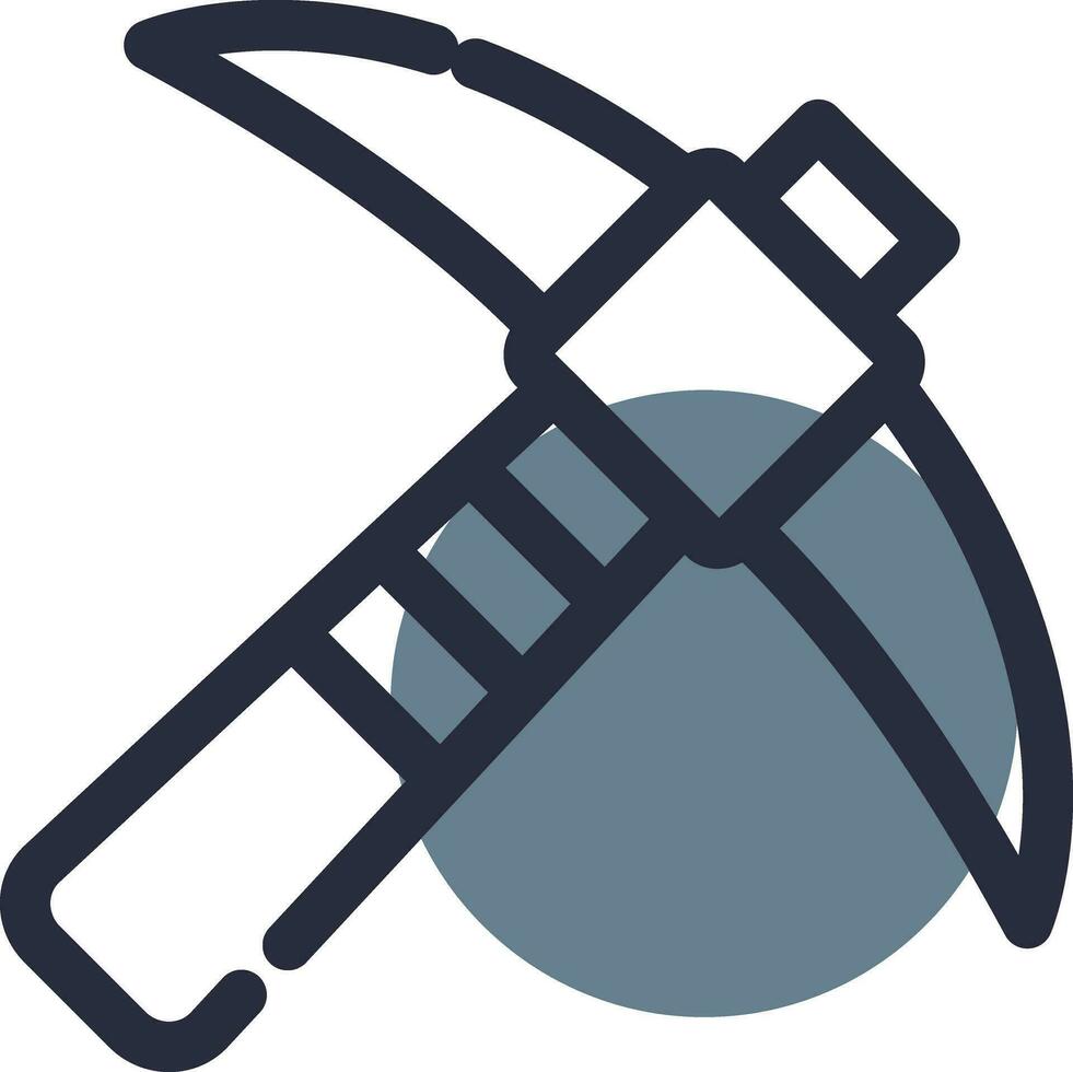 Pickaxe Creative Icon Design vector