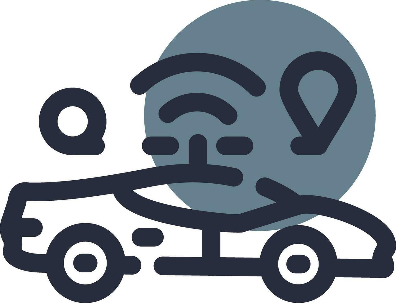 Self Driving Creative Icon Design vector