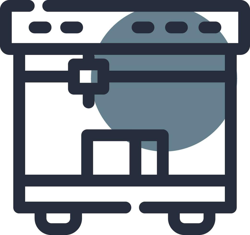 3D Printing Creative Icon Design vector