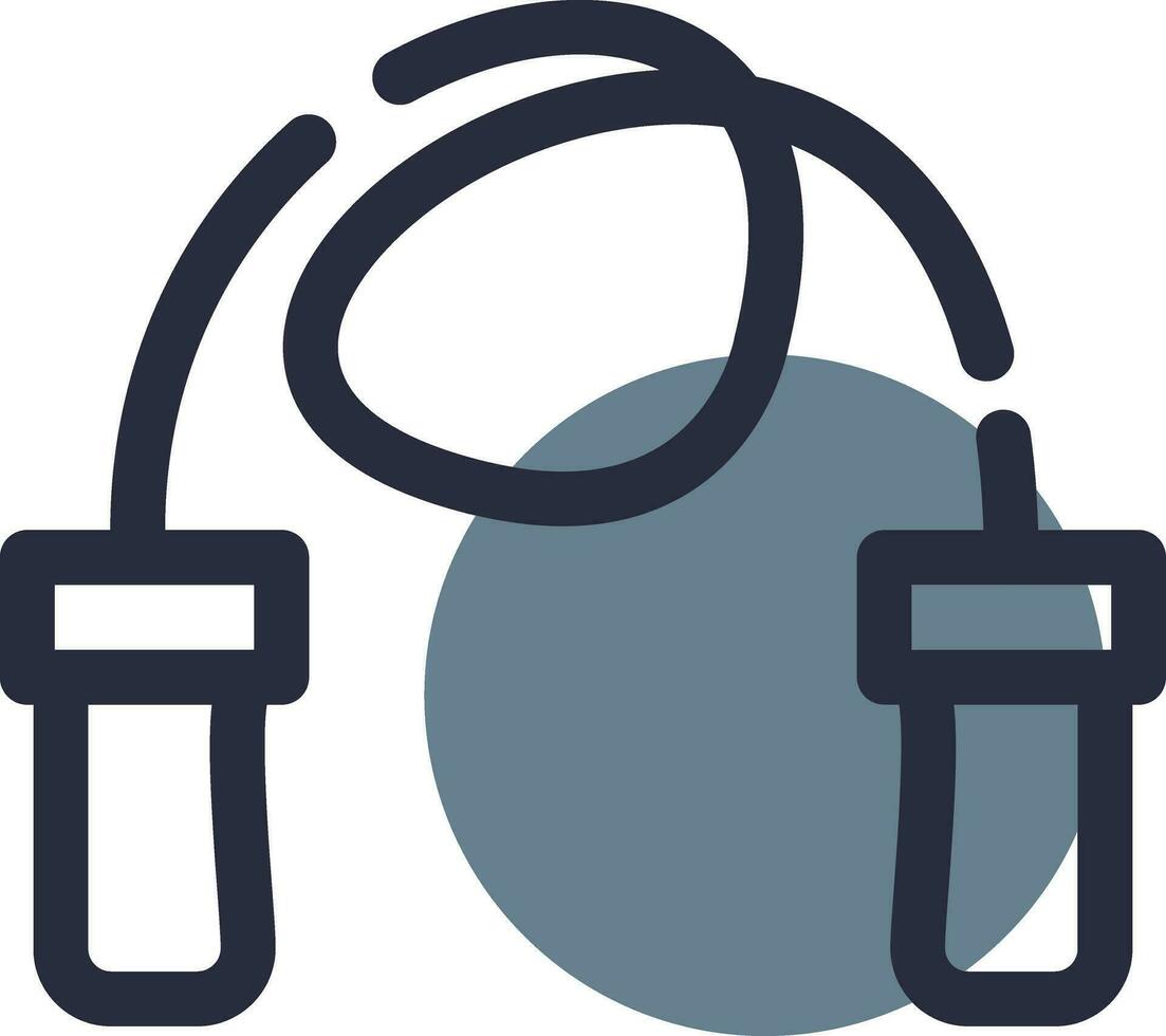 Skipping Rope Creative Icon Design vector