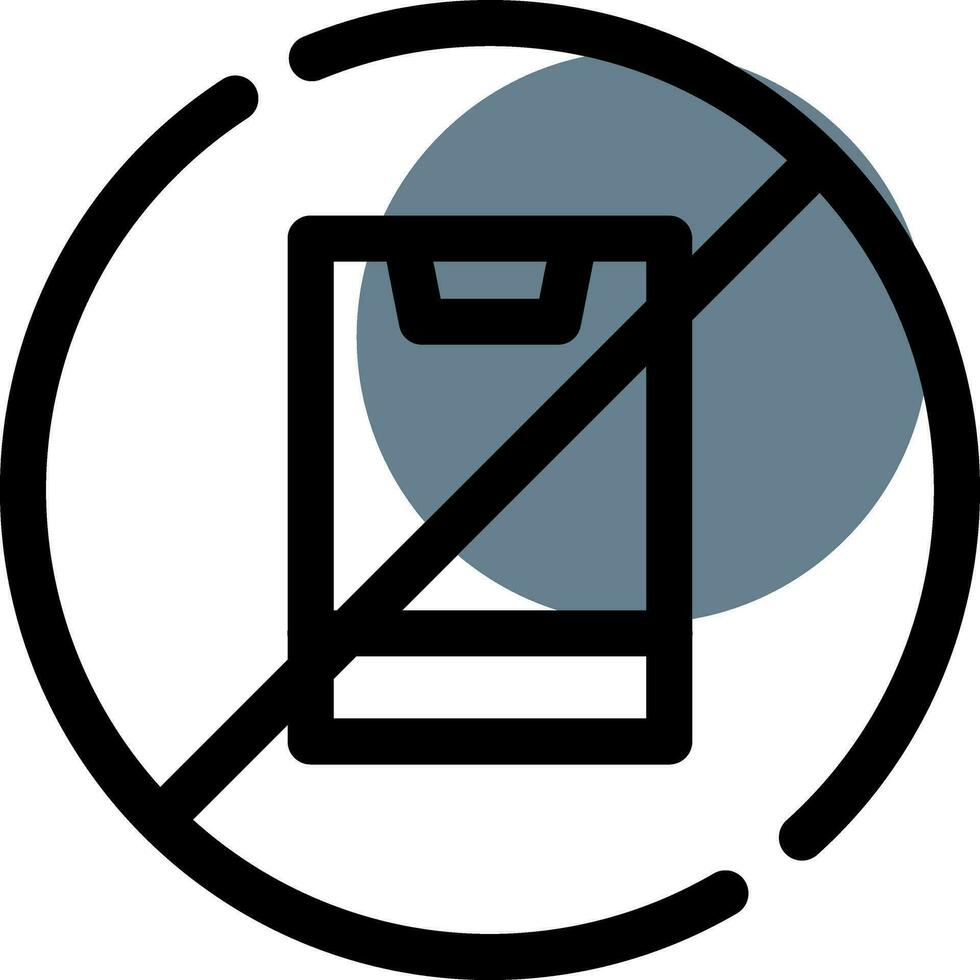 No Phone Creative Icon Design vector