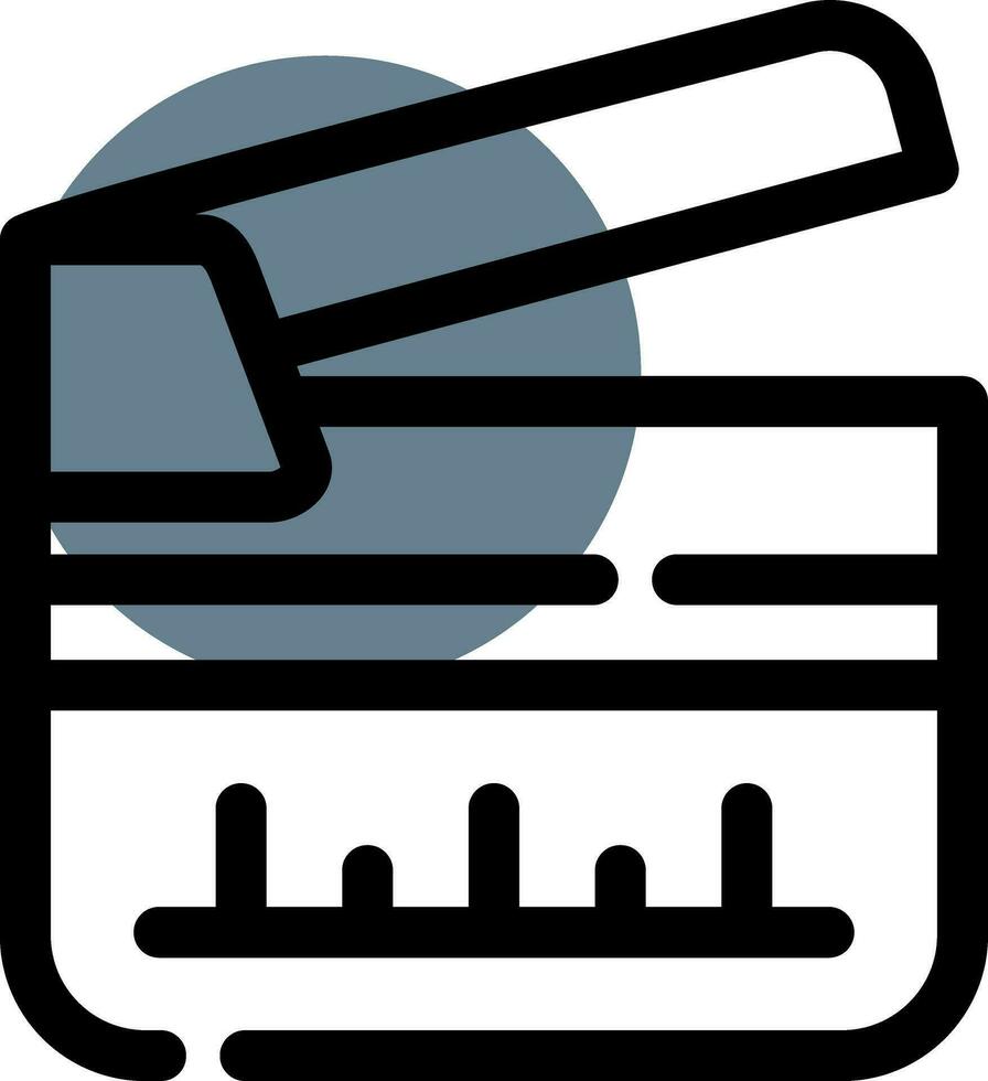 Clapperboard Creative Icon Design vector