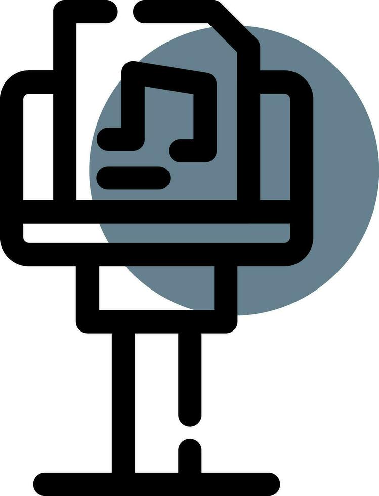 Music Stand Creative Icon Design vector