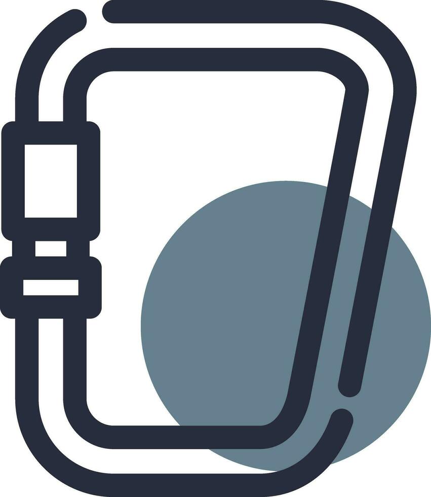 Carabiner Creative Icon Design vector